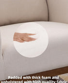 Silla mecedora para guardería, silla tapizada para guardería con tela...