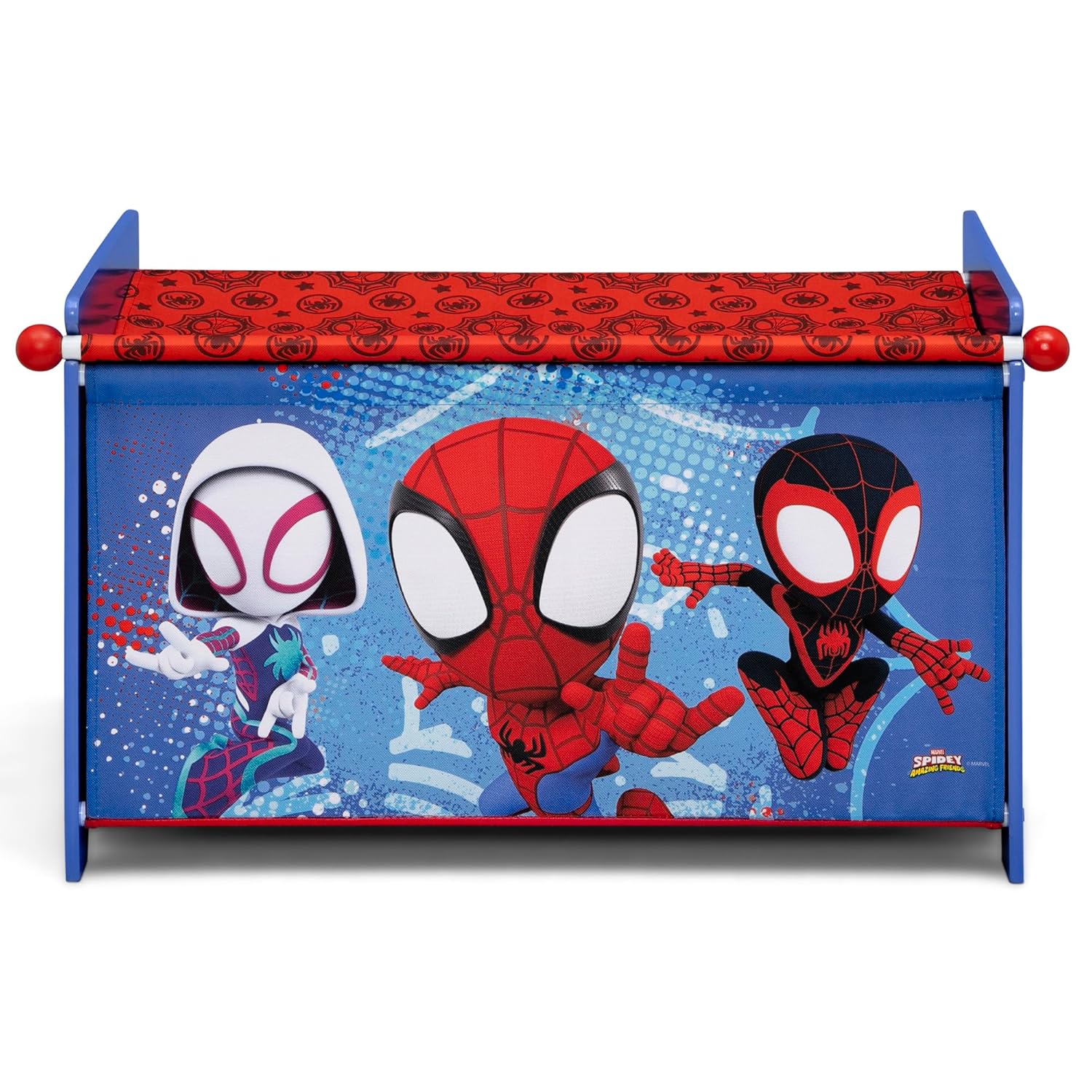 Delta Children Marvel Spidey and His Amazing Friends - Caja de juguetes con...
