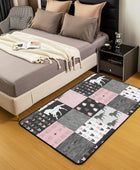 Alfombra de unicornio para niñas, de 3 x 5 pies, antideslizante, con diseño de...