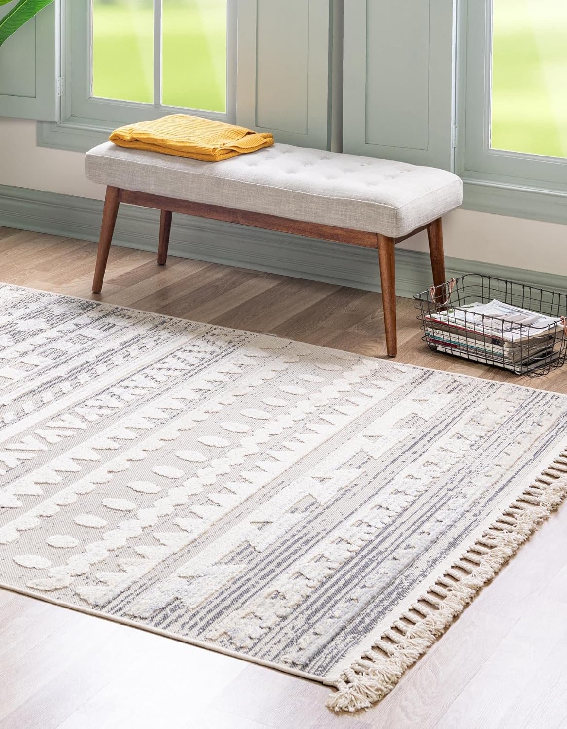 Arlo Collection Alfombra de área Avery (rectangular 6' 0" x 9' 0", beige