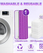 Paquete de 6 almohadillas reutilizables para trapeador Swiffer PowerMop,...