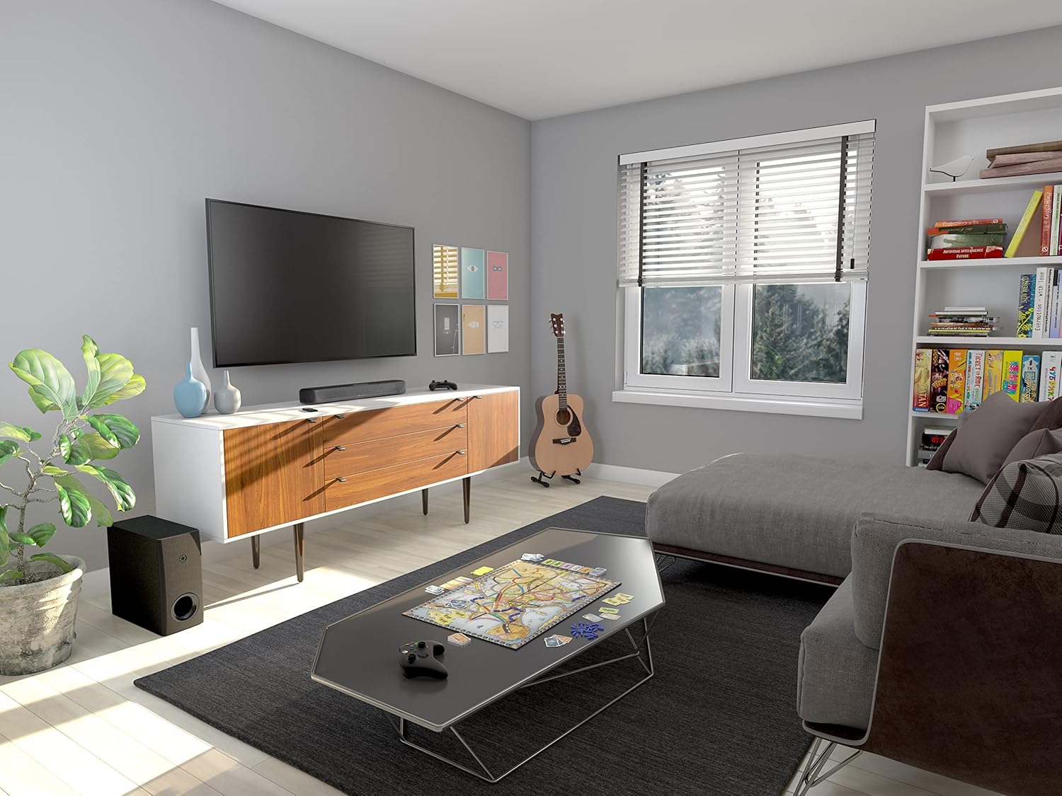 Yamaha Audio SR-C30A - Barra de sonido compacta con subwoofer inalámbrico y...