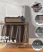 Tocadiscos de vinilo con altavoces, tocadiscos vintage para discos de vinilo,...