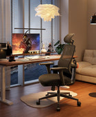 Newtral Silla ergonómica de oficina en casa, silla de escritorio de respaldo...
