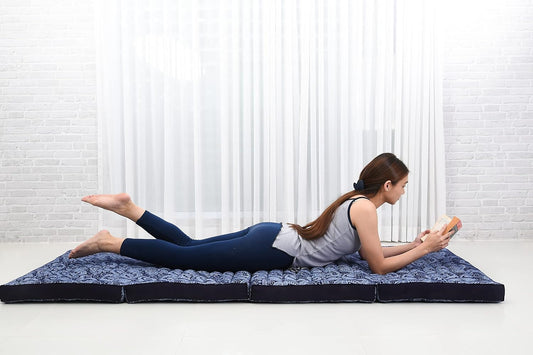 Leewadee Colchón triple estándar Cómoda almohadilla de masaje tailandés,