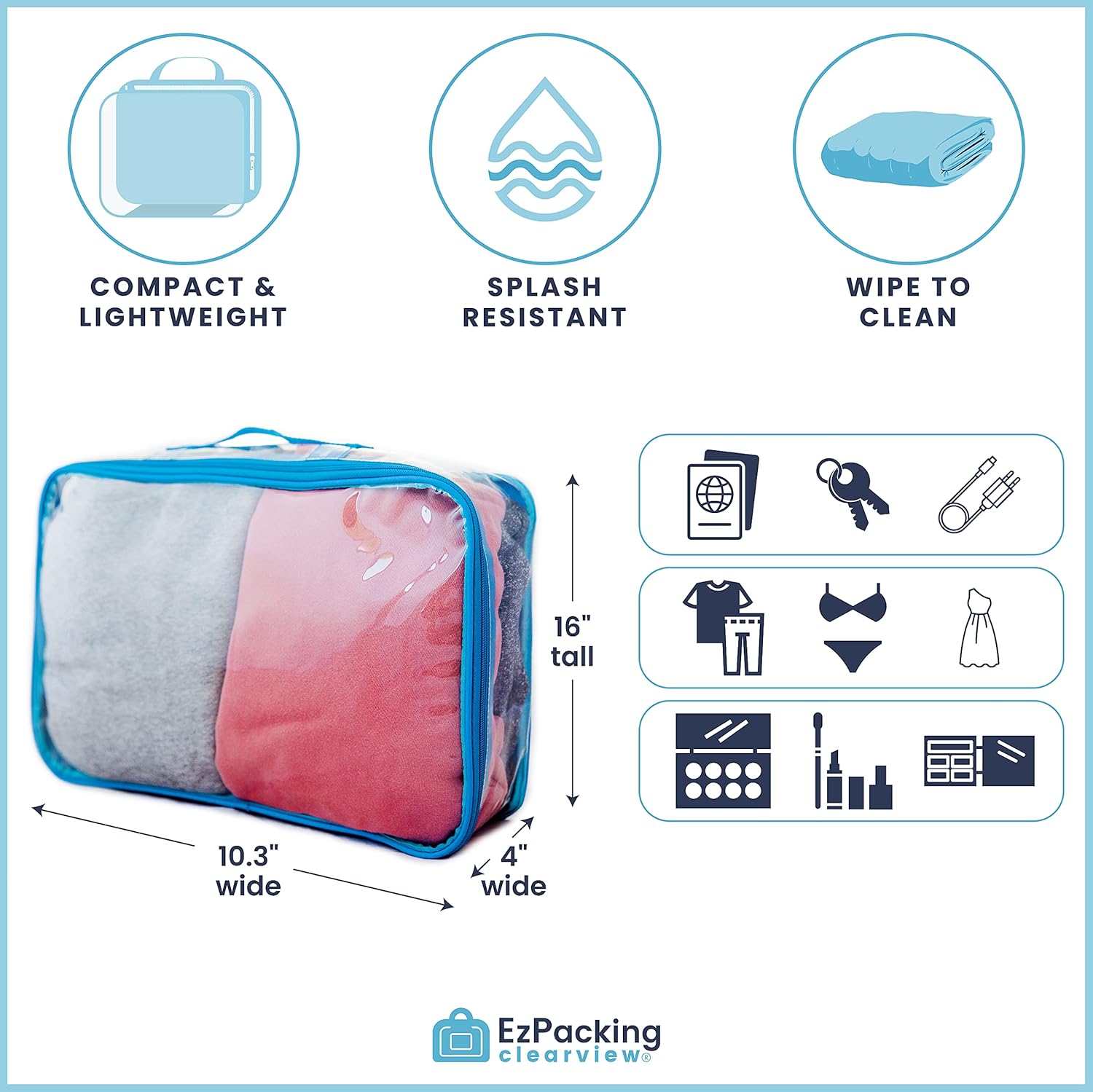 Cubo de embalaje grandeperfecto para empacar ropa en maleta o armario para cubo...