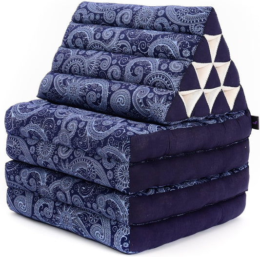 Leewadee Cómodo colchón japonés de suelo, cama tailandesa con cojín triangular,