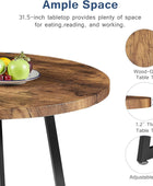 Mesa de cocina redonda con 2 sillas tapizadas, juegos de comedor de madera de 3