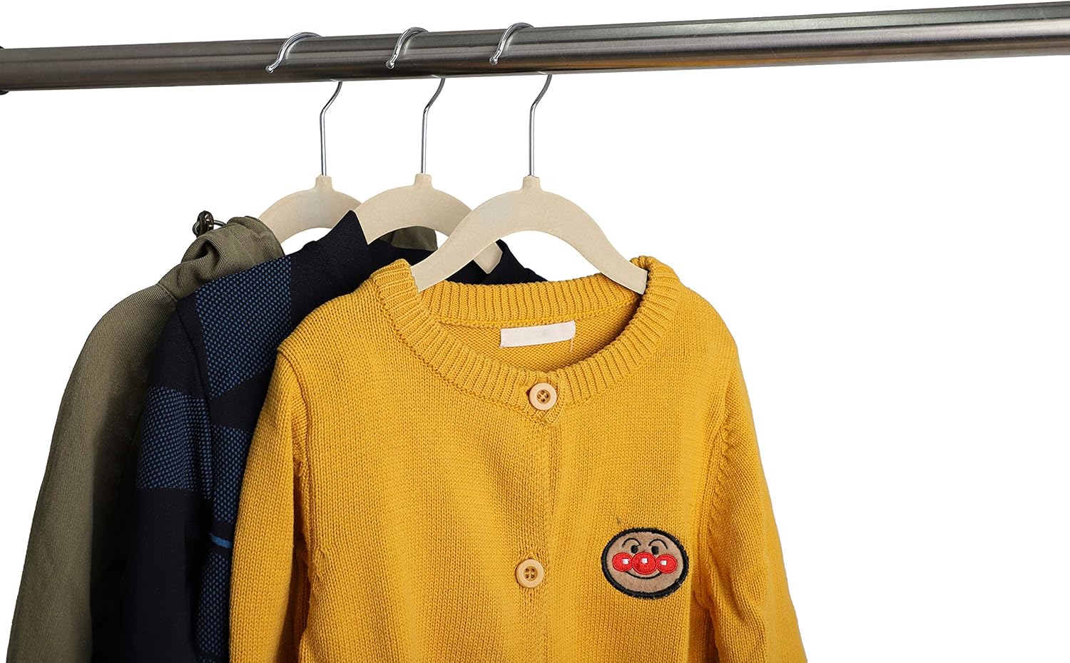 Finnhomy Perchas antideslizantes para ropa para bebés y niños, paquete de 20...