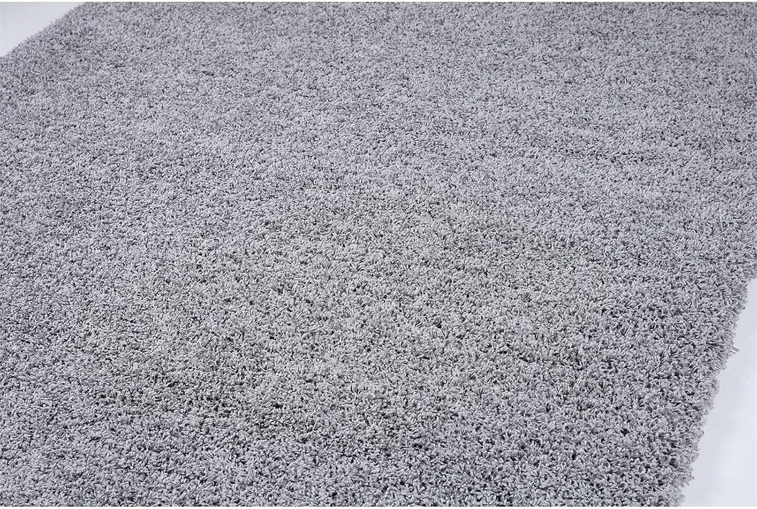 Colección de alfombras súper suaves (8 x 10 pies, gris)