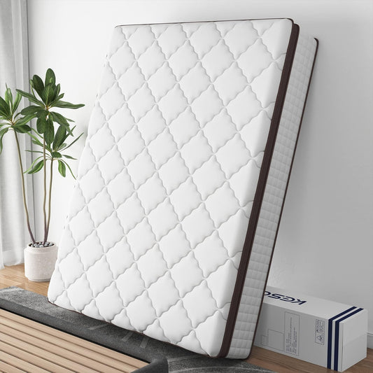 Colchón Queen de 8 pulgadas colchón híbrido de espuma viscoelástica en una caja