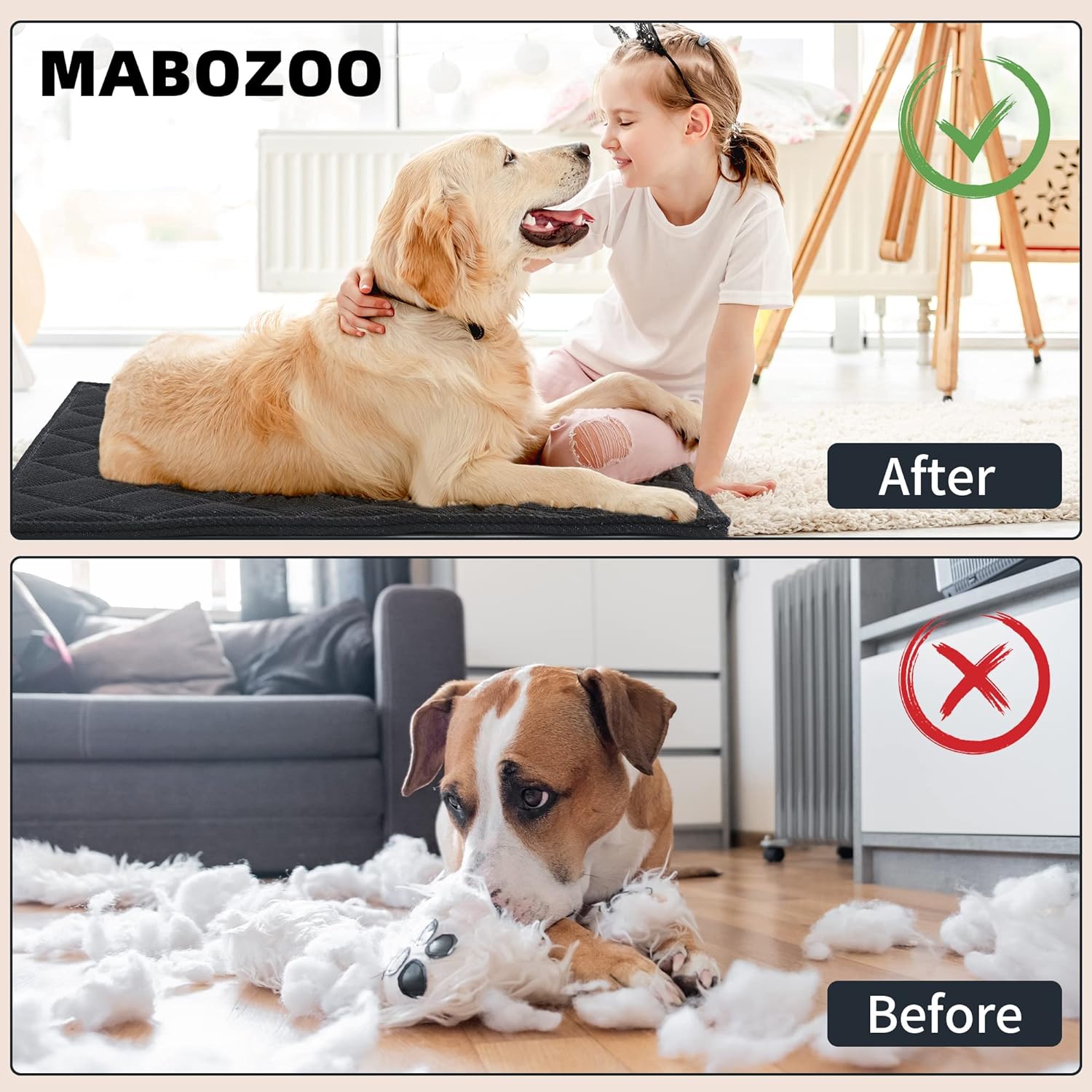 Camas indestructibles para perros, a prueba de mordidas, para masticadores