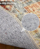 Alfombra vintage para entrada, pasillo, lavable a máquina, para interior, con...