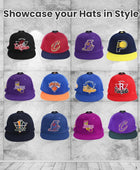 Perchero adhesivo para gorras de béisbol de pared, paquete de 16 ganchos para...