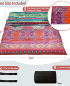 MAXYOYO Colchón de suelo bohemio estilo floral bohemio tatami japonés cama...