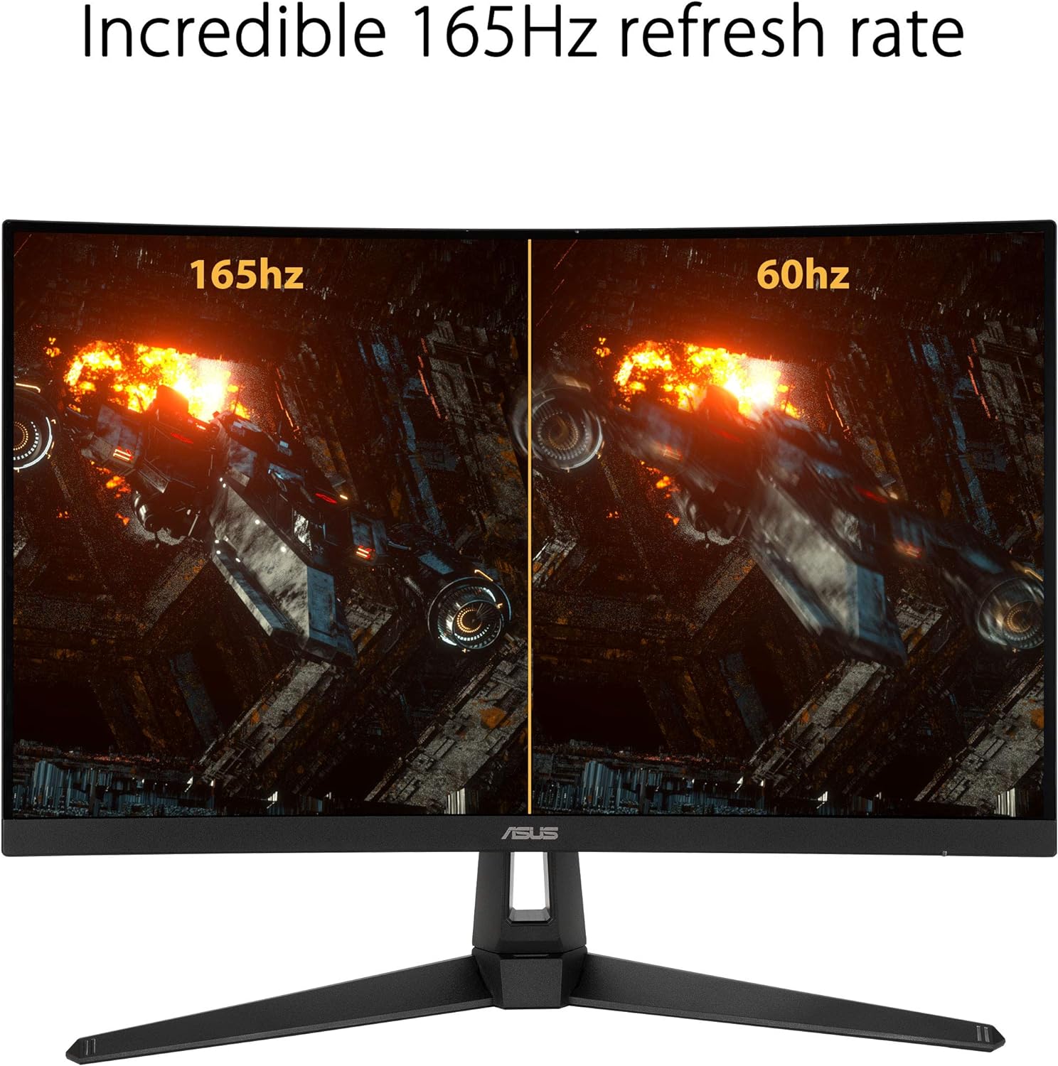 ASUS TUF Gaming VG27VH1B 27" Monitor curvo, 1080P Full HD, 165Hz (soporta...