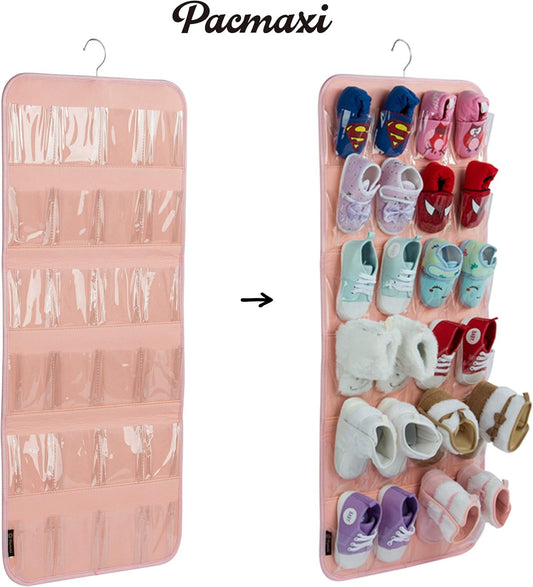 PACMAXI Organizador de zapatos sobre la puerta para 12 pares de zapatos de bebé