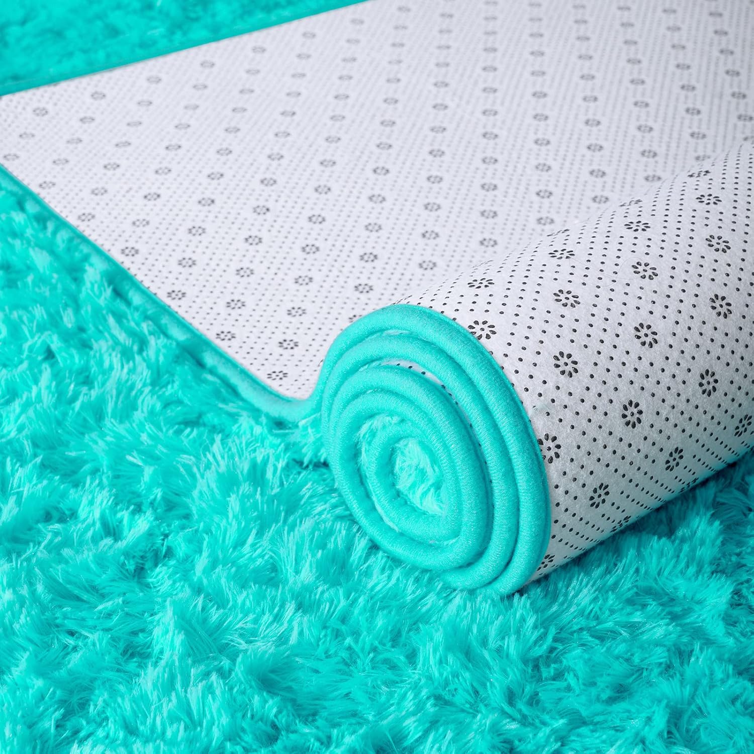 ISEAU Alfombra de área mullida, lanuda y cómoda para interiores, dormitorio de...
