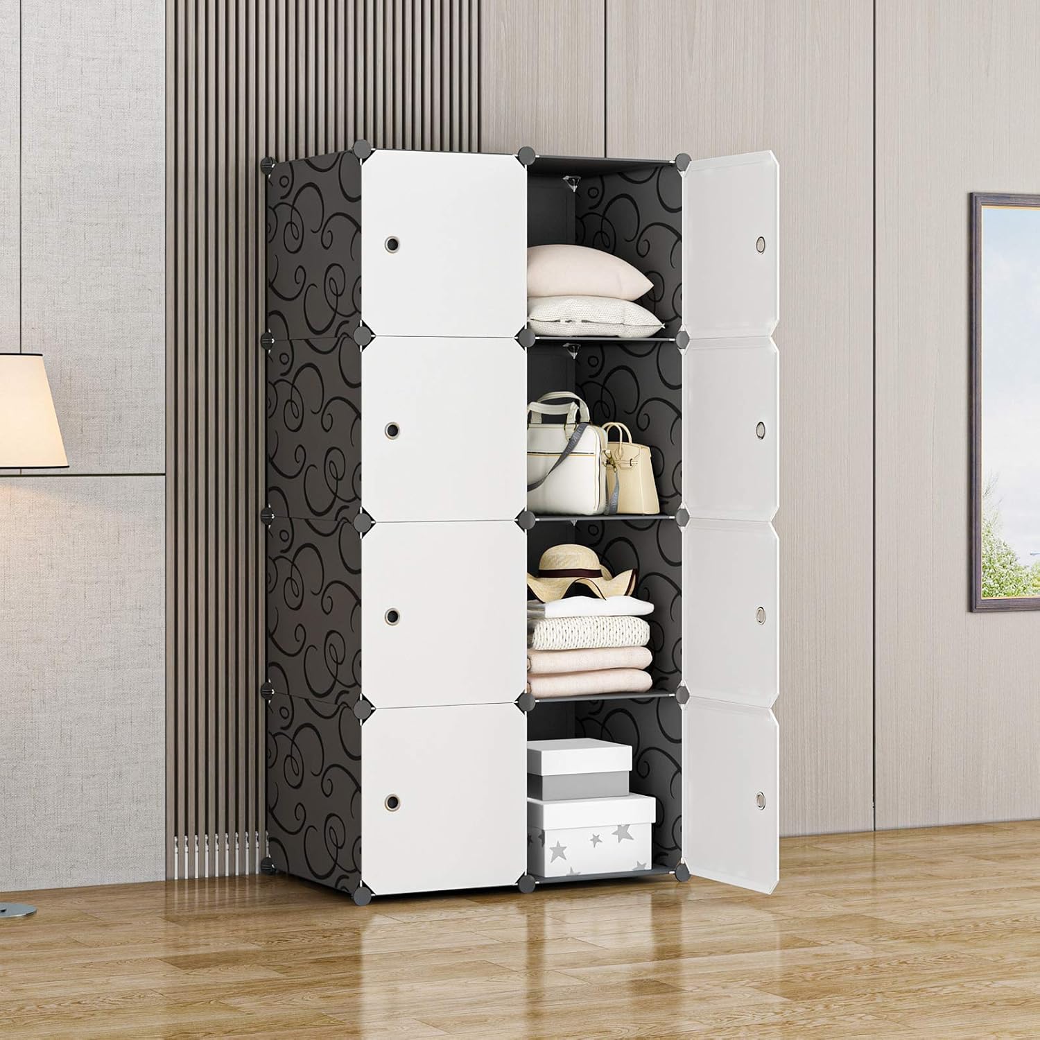 Organizador grande de almacenamiento de 14 x 18 de profundidad 8 cubos