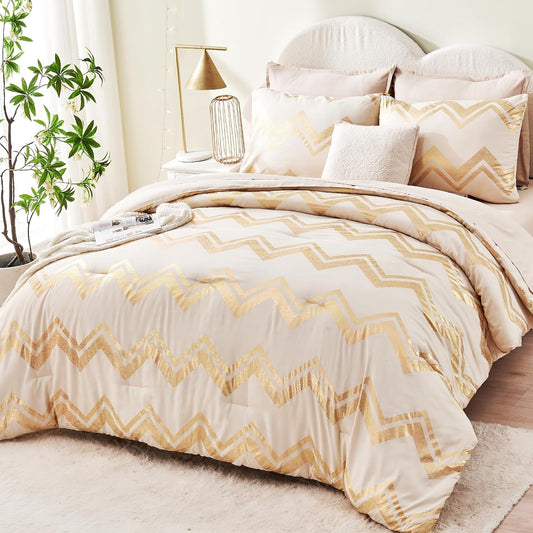 Wowelife Juego de ropa de cama individual de 6 piezas para niñas, tamaño...