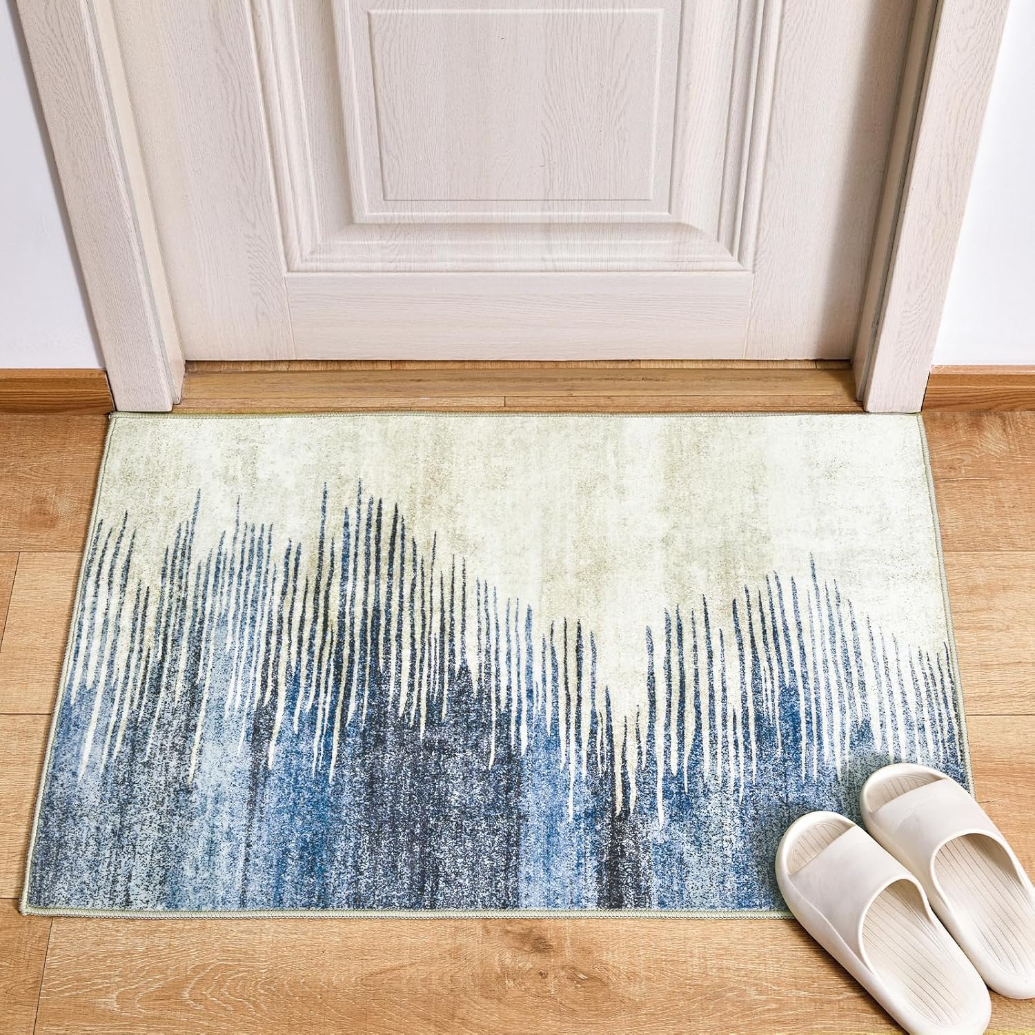 Alfombra lavable moderna Samll alfombra de área de 2 x 3 pulgadas, alfombra de...