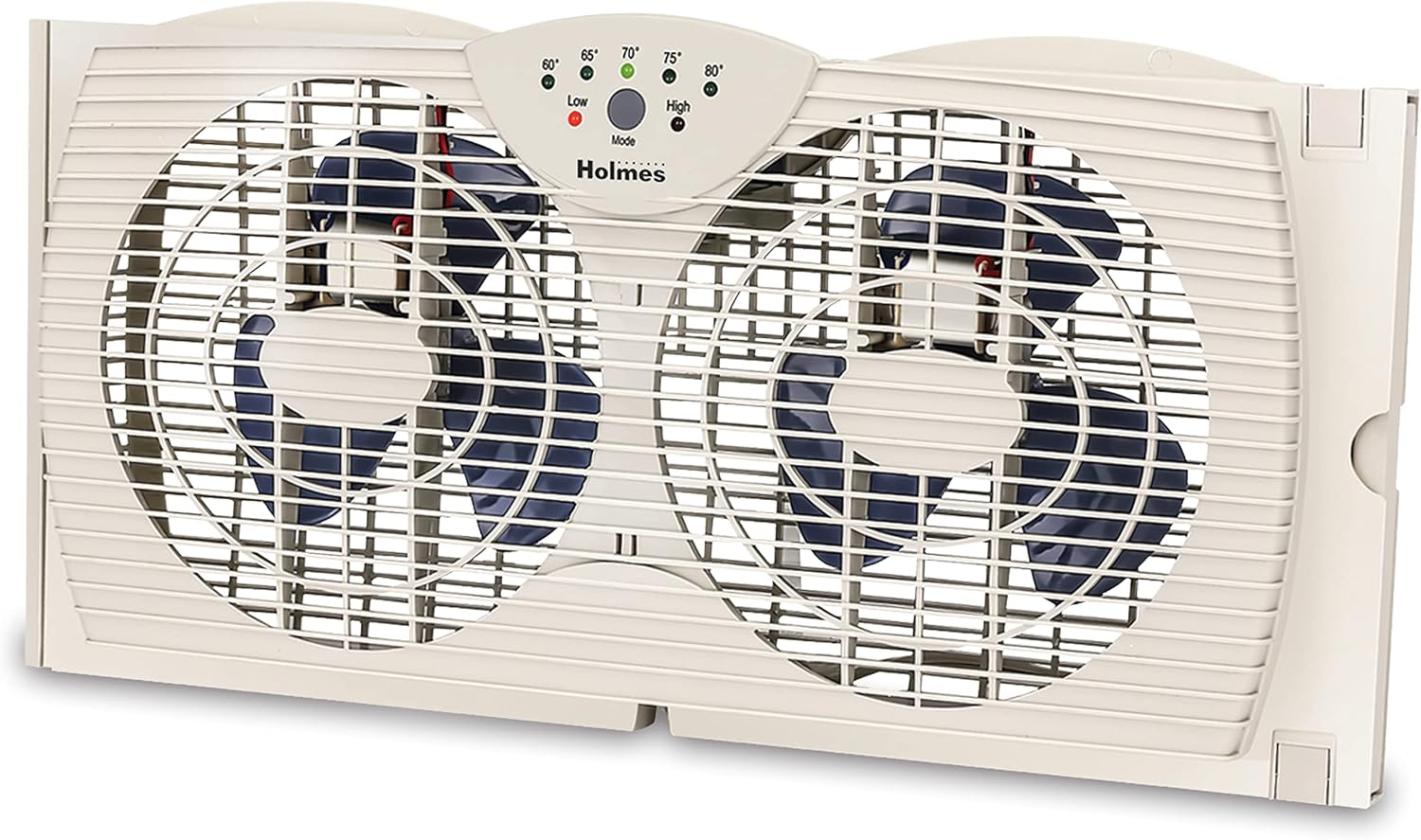 HOLMES Ventilador digital de ventana de doble hoja con control de termostato...