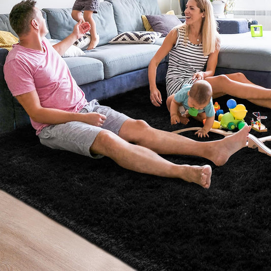 HQAYW Alfombra moderna y esponjosa para dormitorio, sala de estar, ultra suave,...