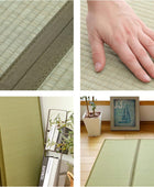 MIINA Colchón de tatami tradicional japonés, Igusa (hierba rusa), tapete de...