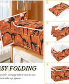 GAIGEO Halloween Black Cat Collapsable Storage Cubes, Closet Organizers,...