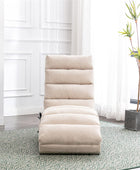 HomSof Silla de interior sin brazos con masaje, tumbona larga moderna con patas...