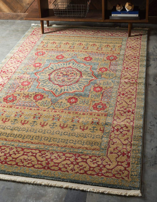 Palace Collection Saray Alfombra rectangular (2 pies x 3 pies 1 pulgada, azul