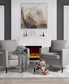 STHOUYN Cómoda silla decorativa pequeña de tela con brazo, para sala de estar,...