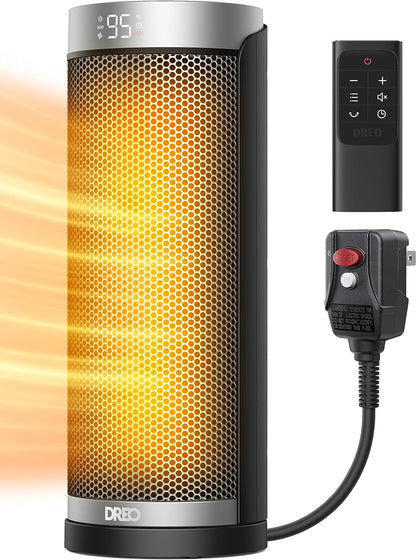 Calentador de espacio para baño e interior, oscilante de 70, 5 modos, control