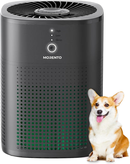 HY1800 Purificadores de aire para dormitorio, filtro HEPA para humo, alergias,