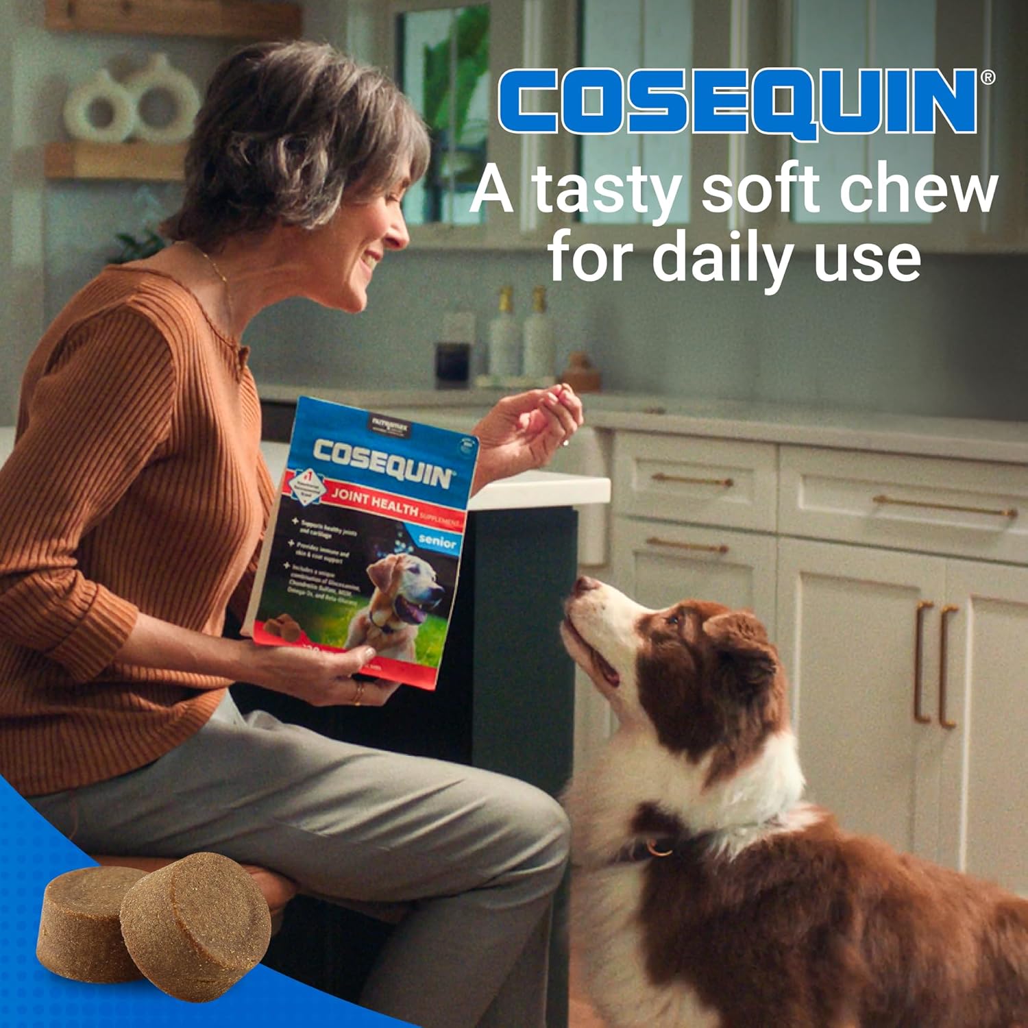 Cosequin Suplemento de salud articular para perros mayores - Con glucosamina,...
