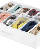 Bolsa Whitmor para zapatos, almacenamiento bajo de la cama, Blancotransparente,...