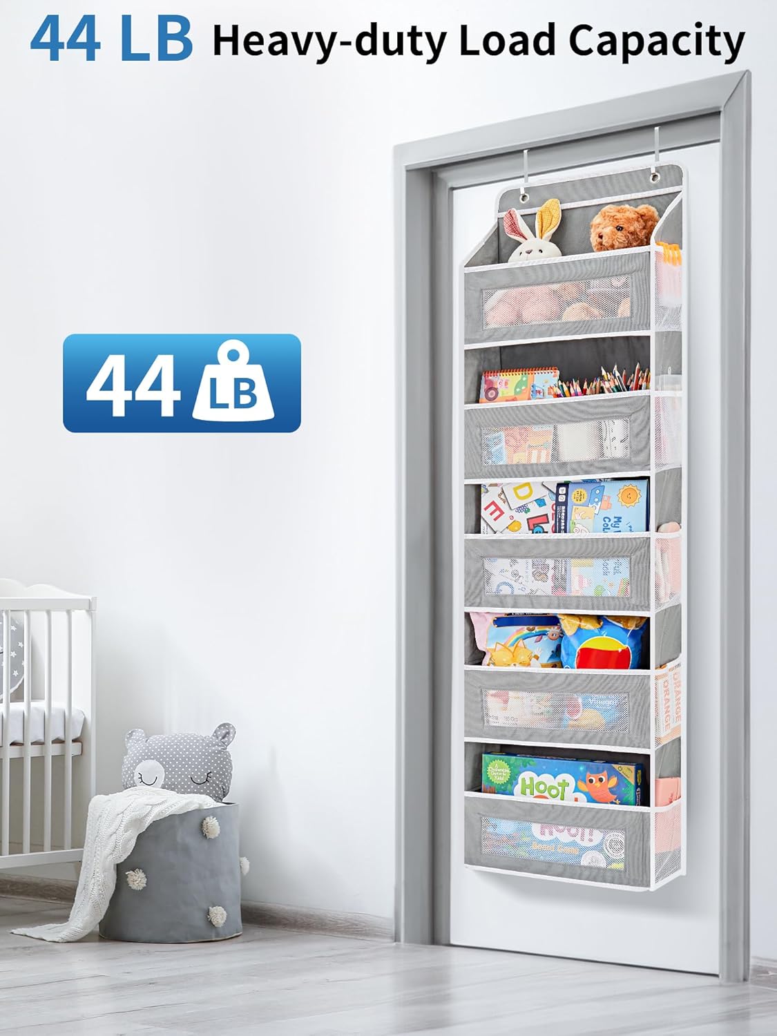 JARLINK Organizador de almacenamiento sobre la puerta, organizador de puerta