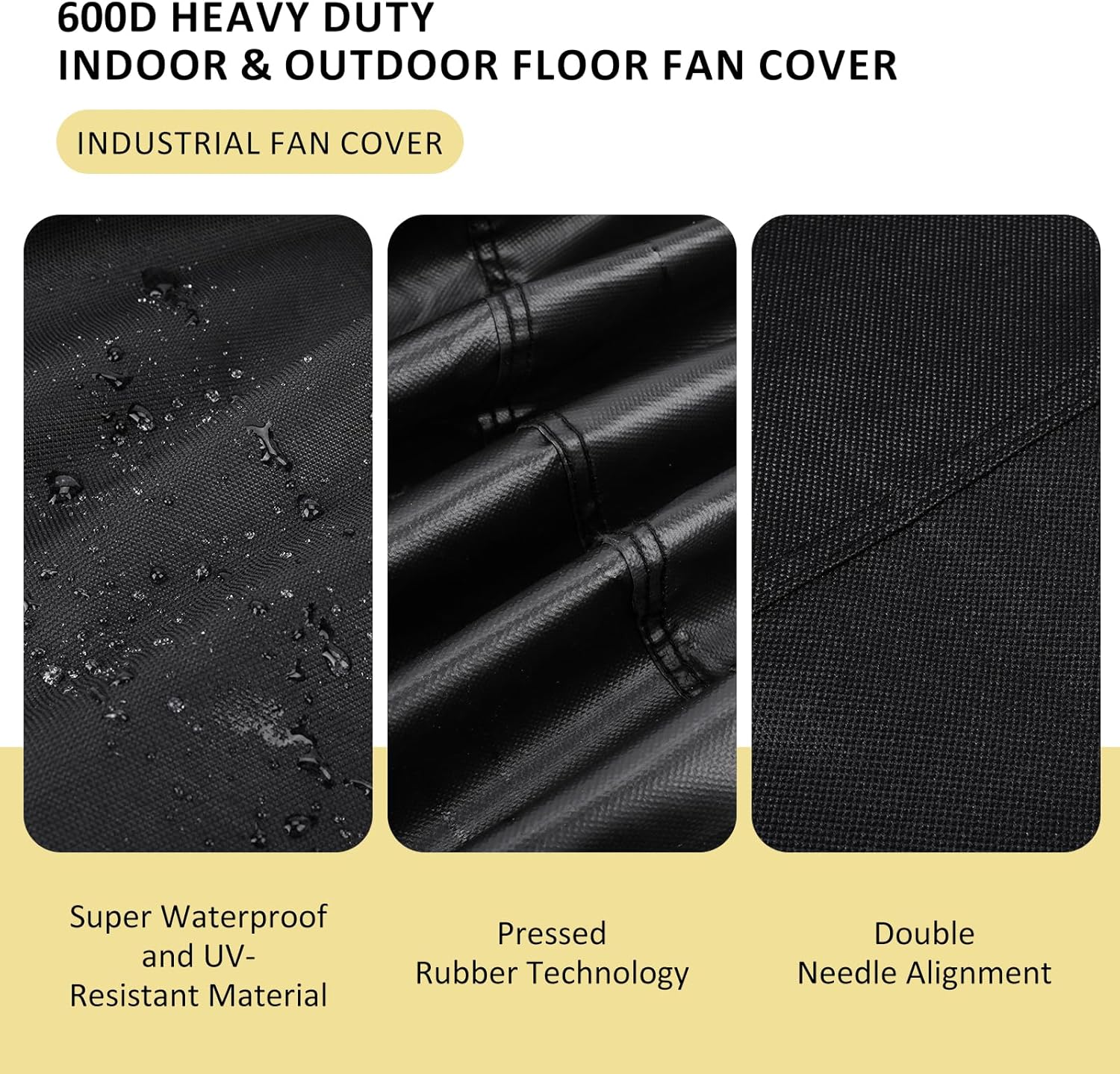 KINPEE Cubierta de ventilador industrial, impermeable y a prueba de polvo para...