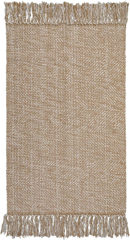 Alfombra lavable de 3 x 5 pies, alfombra de cocina tejida moderna, color