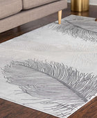 Rugs.com Alfombra de la colección Finsbury, alfombra mediana gris de 9 x 12...