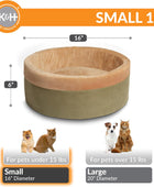 K&H Pet Products Thermo-Kitty - Cama térmica para gatos de interior, cama...