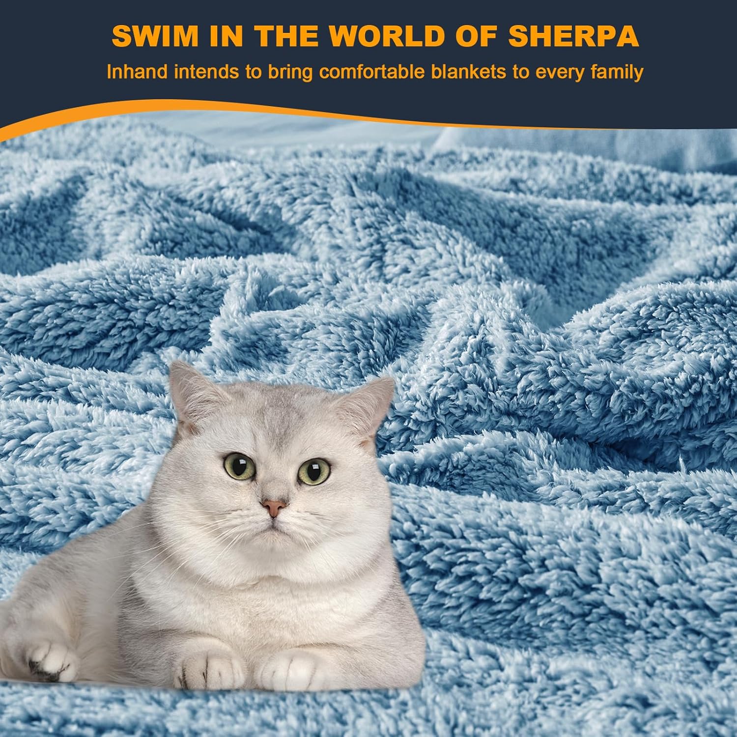 Manta Sherpa de forro polar acogedor, cálida manta de invierno para adultos,...