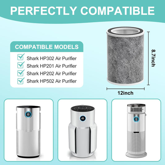 HP202 - Filtro de repuesto compatible con Shark HP201, HP202, HP302 UA205,...