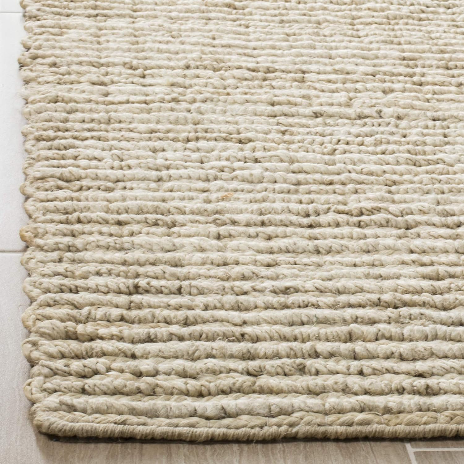 SAFAVIEH Alfombra de área de colección de fibra natural, 10 x 14 pies, marfil,...