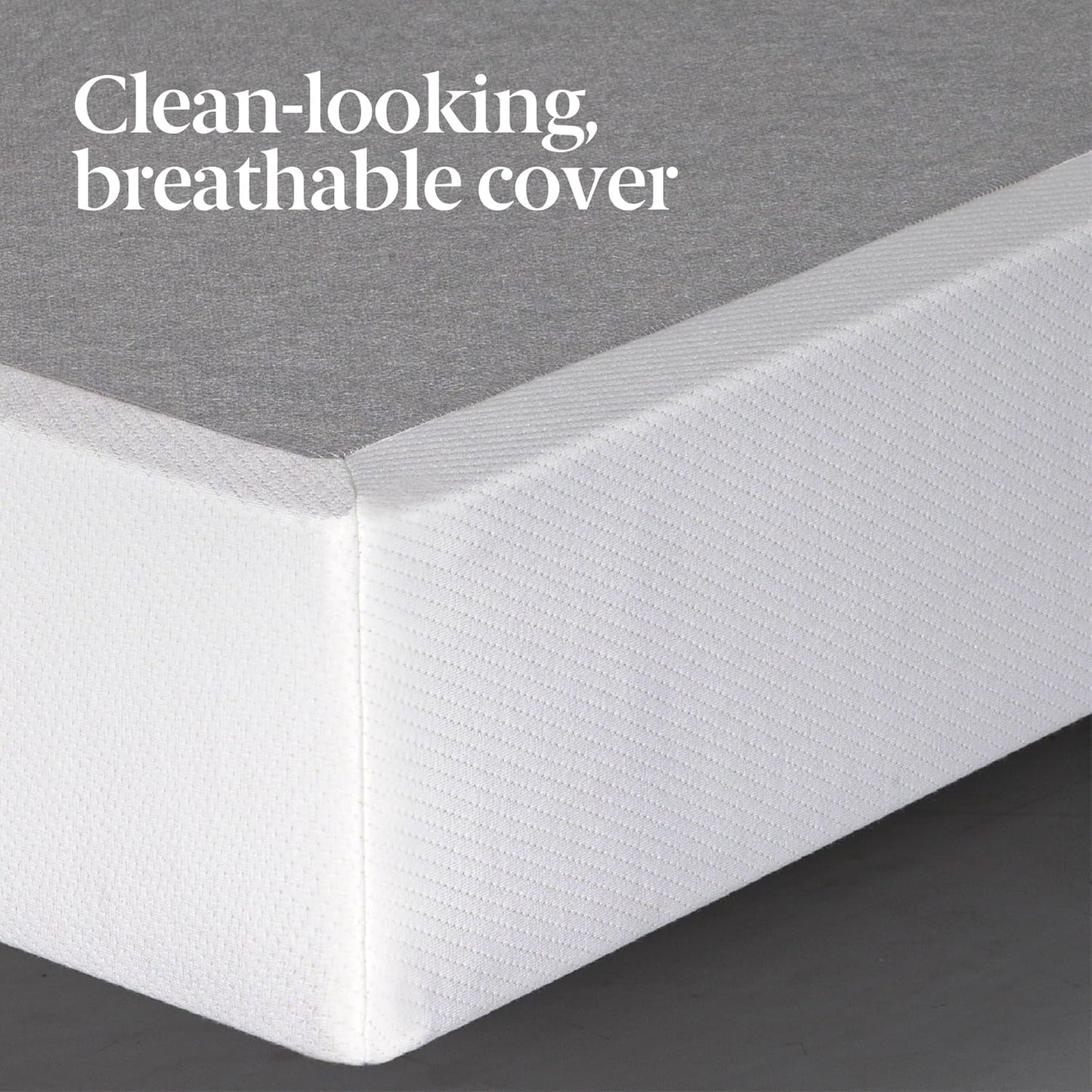 Somier base de colchón plegable Sleep Master BiFold, Acero, Blanco
