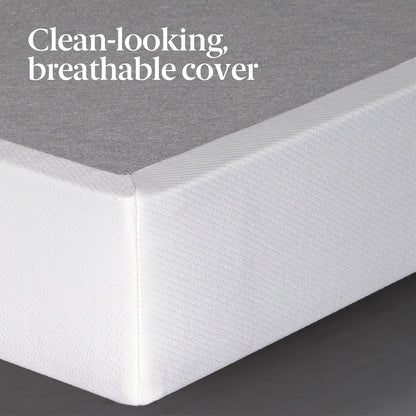 Somier base de colchón plegable Sleep Master BiFold, Acero, Blanco