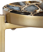 Kate and Laurel Aguilar Glam - Mesa de bebidas de 8 x 8 x 23 pulgadas, color...