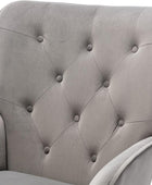 HomVent Mecedora tapizada, moderna y cómoda de terciopelo, silla mecedora con...