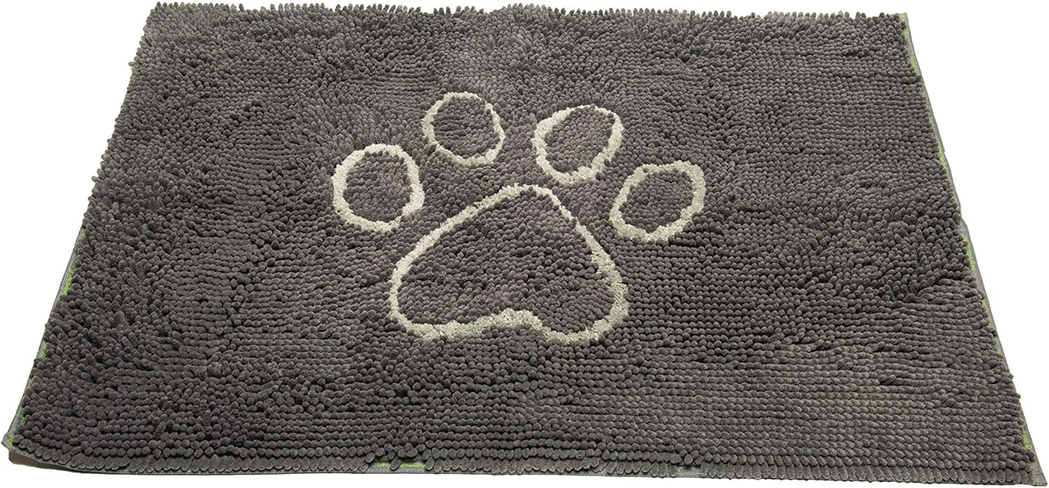 Dog Gone Smart - Felpudo para perro sucio con estampado de patas, ultra...