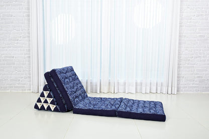 Leewadee Cómodo colchón japonés de suelo, cama tailandesa con cojín triangular,
